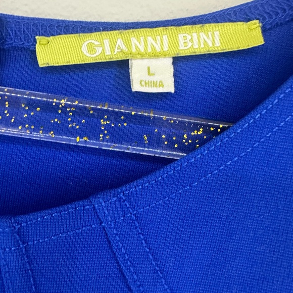 Gianni Bini royal blue skater dress size large with pockets - Picture 5 of 8